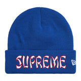 Supreme x New Era Action Beanie — Royal Blue