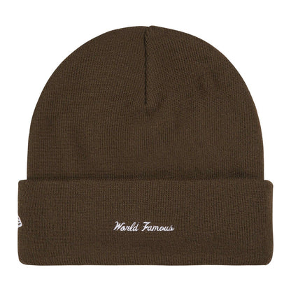 Supreme x New Era Action Beanie — Brown — view 2