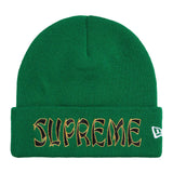 Supreme x New Era Action Beanie — Green