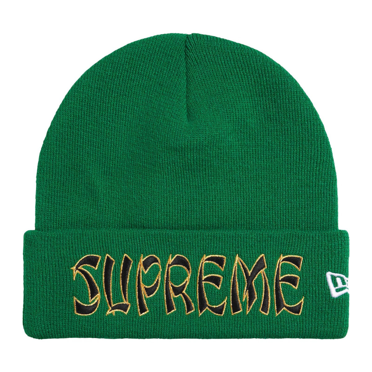Supreme x New Era Action Beanie — Green