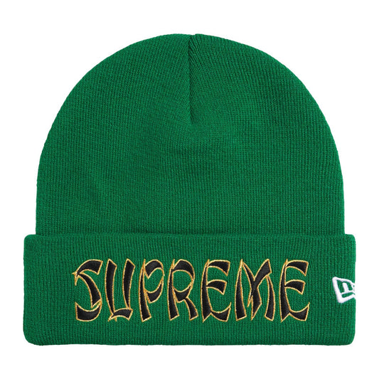 Supreme x New Era Action Beanie — Green