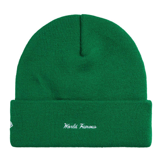 Supreme x New Era Action Beanie — Green — view 2