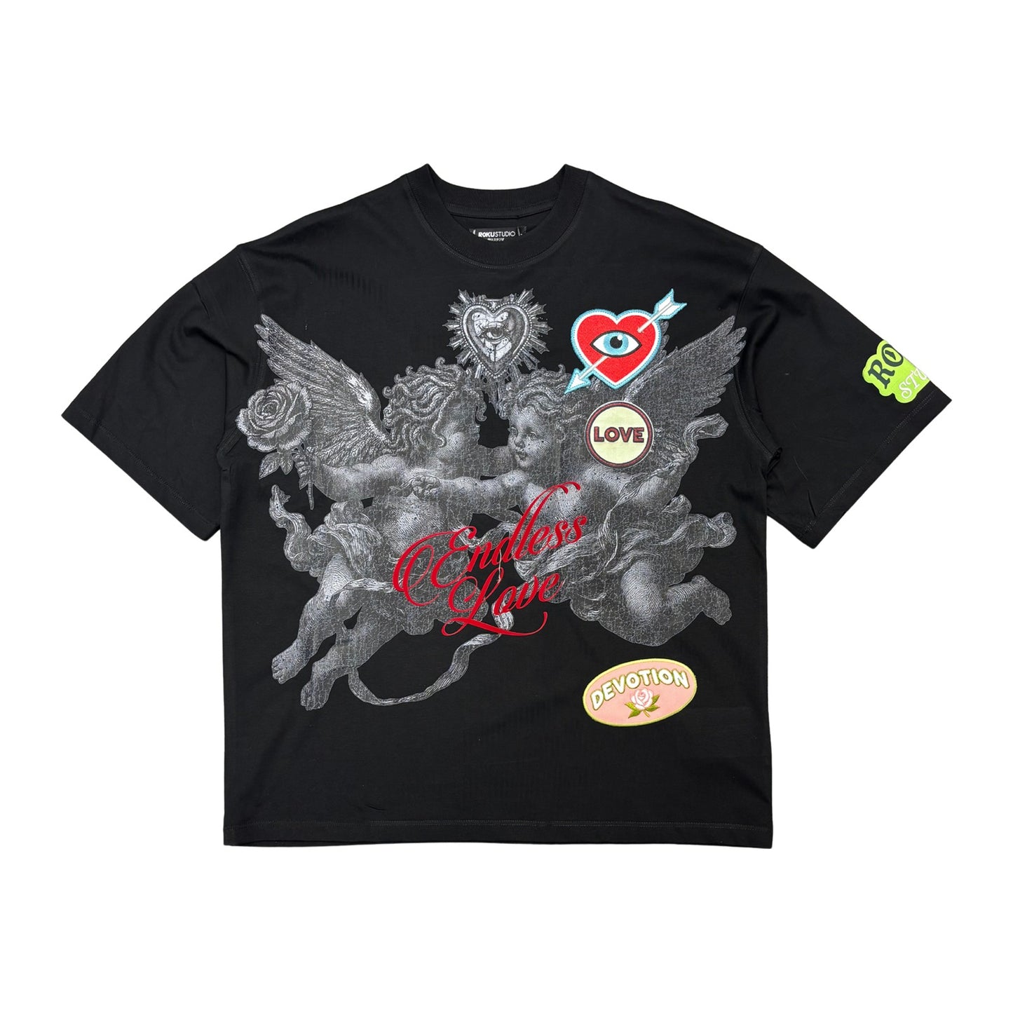 Roku Studio "Endless Love" Patch Tee — Black