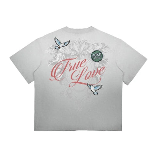 Roku Studio "Endless Love" Patch Tee — Concrete