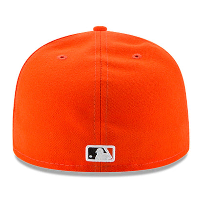 New Era Miami Marlins Authentic Collection Road 59FIFTY Fitted — Orange