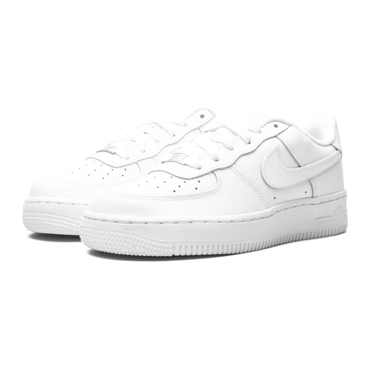 Nike Air Force 1 LE (GS) — Triple White — view 2