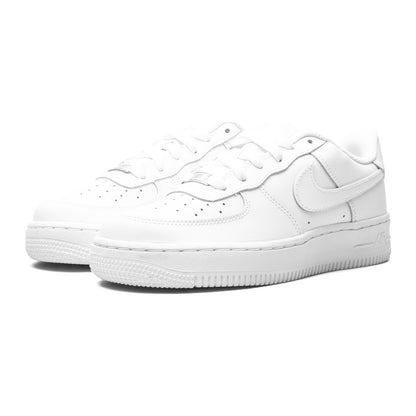 Nike Air Force 1 LE (GS) — Triple White — view 2