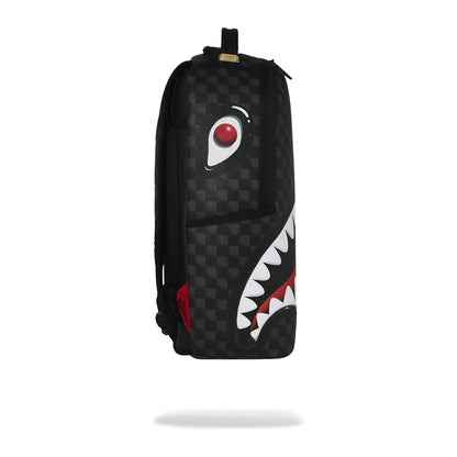 Sprayground Sharks In Paris Hyper Puff Backpack — Black/Grey