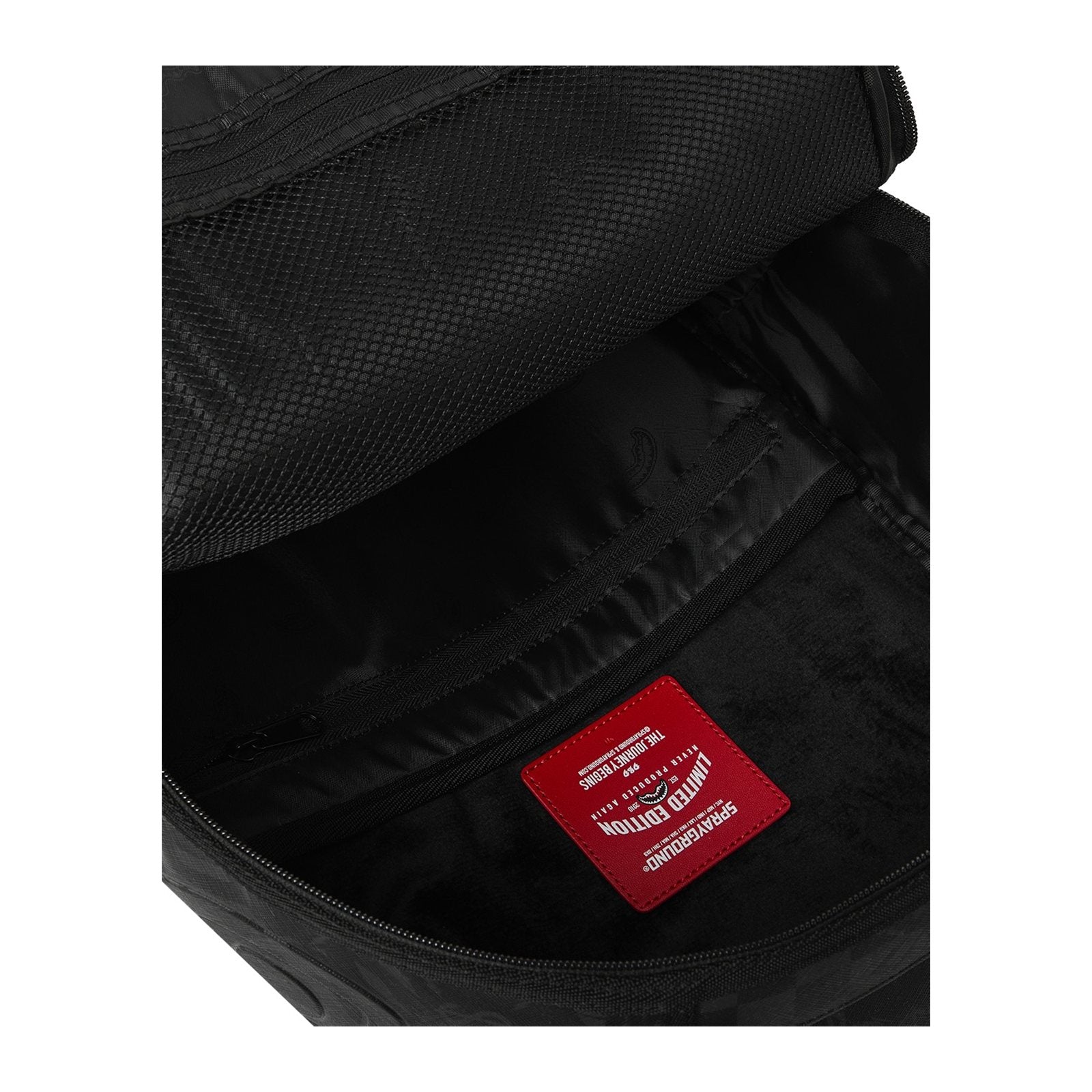 Sprayground 4AM Jetset Mindset Backpack — Black on Black
