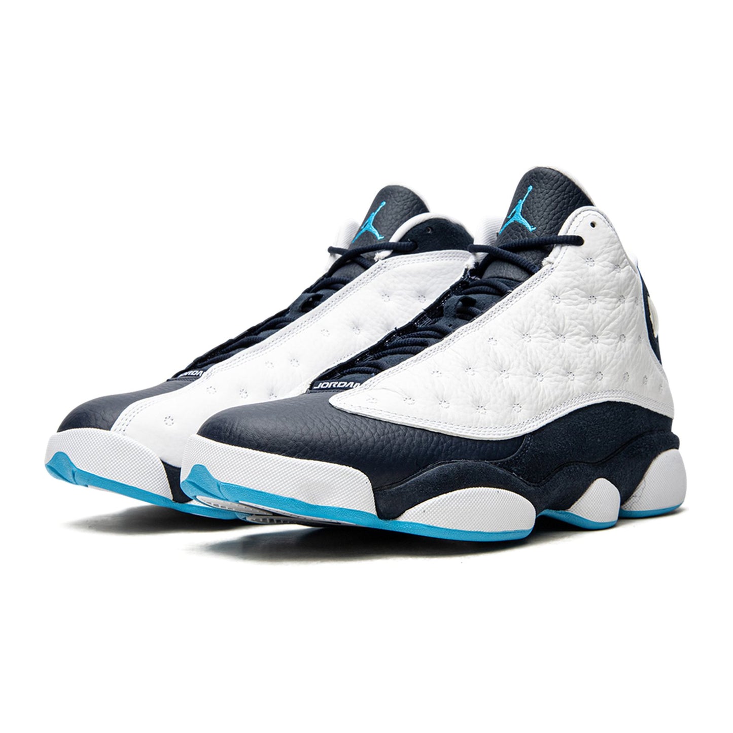 nike air jordan 13 retro white dark powder blue