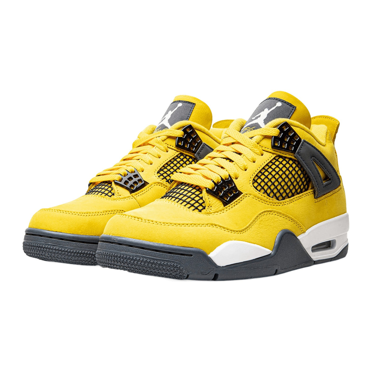 Nike Air Jordan 4 Retro "Lightning" — Tour Yellow/Dark Blue Grey — view 2
