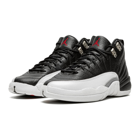 nike air jordan 12 retro gs playoffs black varsity red