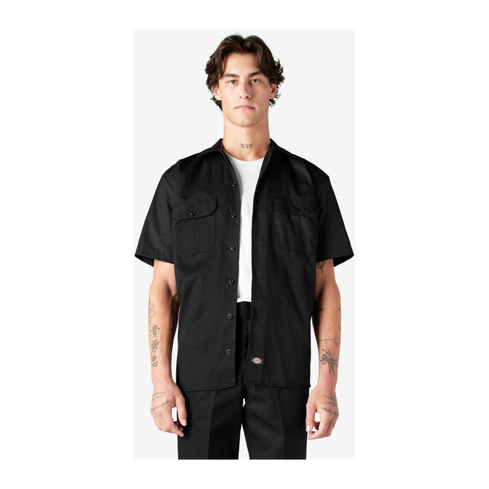 Dickies 1574 Short Sleeve Work Shirt — Black