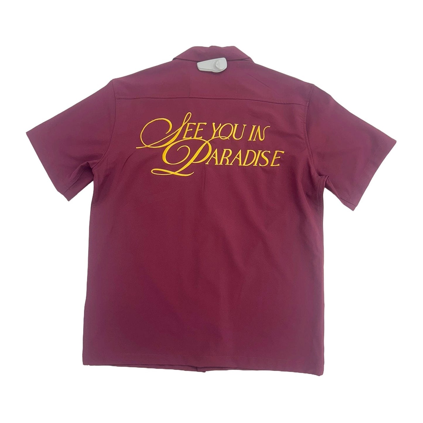Jordan Craig Legacy "See You In Paradise" Camp Shirt — Wine