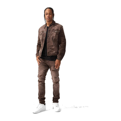 Jordan Craig Ross "Meadowland" Skinny Jean — Brown Coated