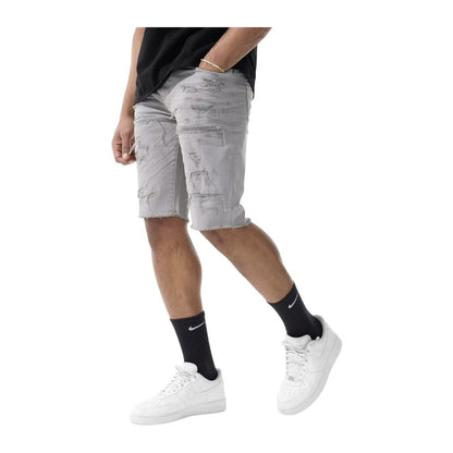 Jordan Craig "OG Tulsa" Twill Short — Light Grey, view 4