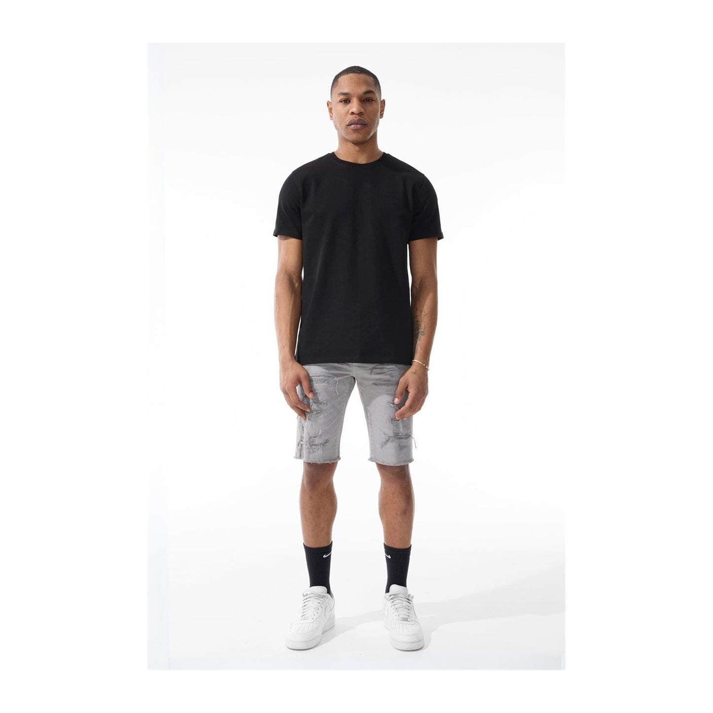 Jordan Craig "OG Tulsa" Twill Short — Light Grey
