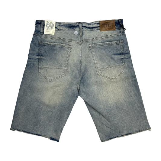 Jordan Craig Washed Denim Short — Black Shadow