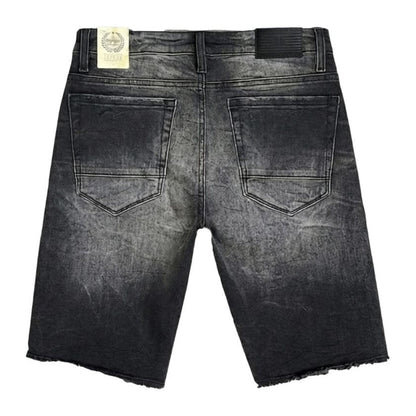 Jordan Craig Denim Short — Black Shadow Faded