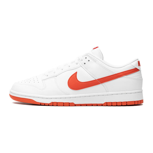 nike dunk low retro white picante red