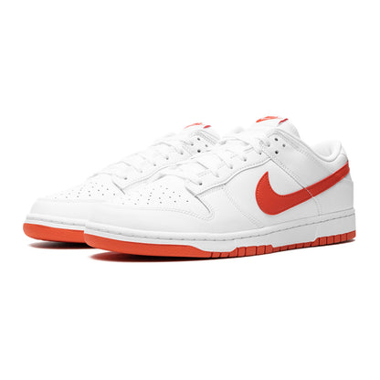 nike dunk low retro white picante red