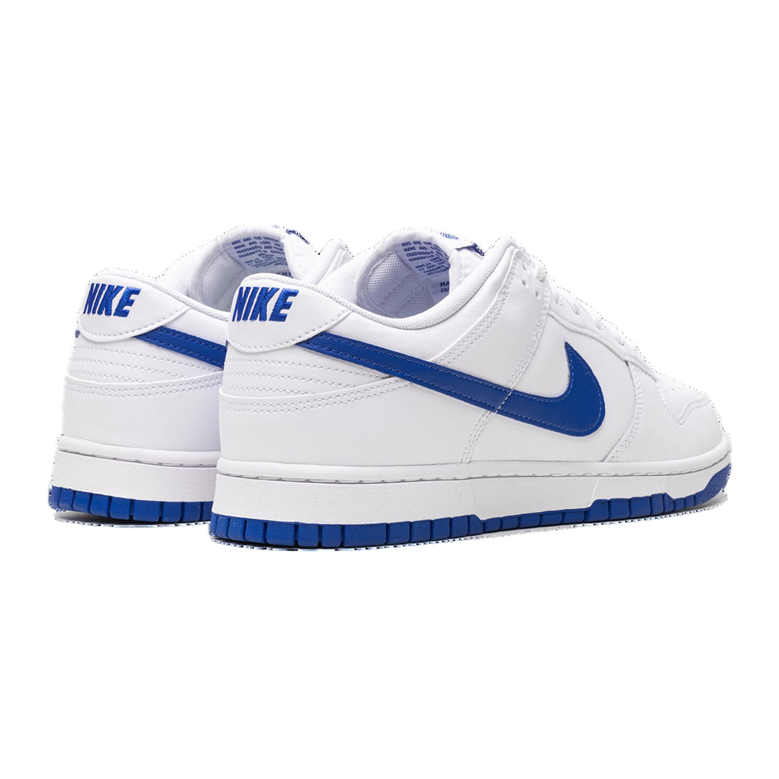 nike dunk low retro white hyper royal