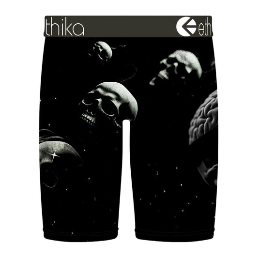 Ethika "The Staple" Boxer Brief - Greyscale Skulls