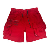 Smoke Rise "Spec" Nylon Cargo Short — Red
