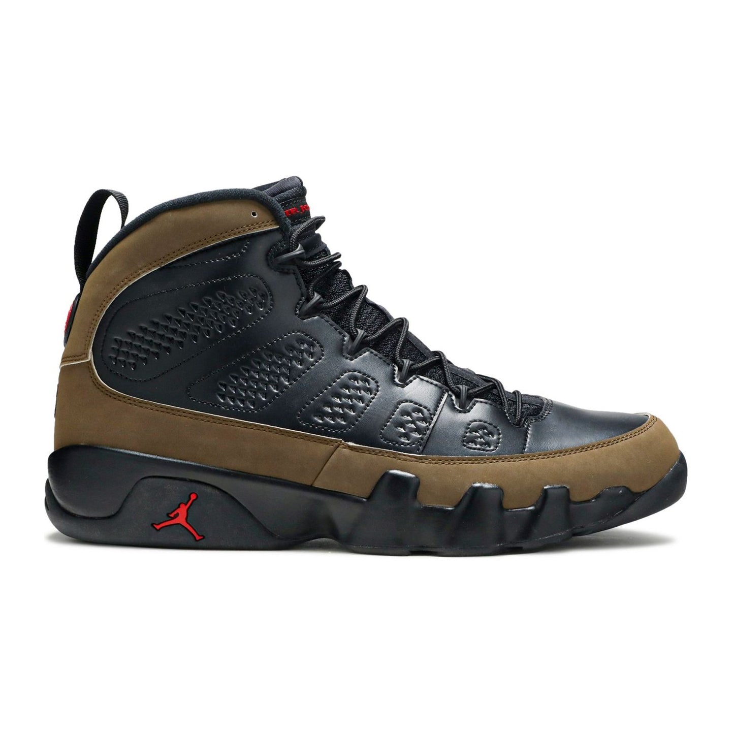 Nike Air Jordan 9 Retro Black/True Red-Light Olive
