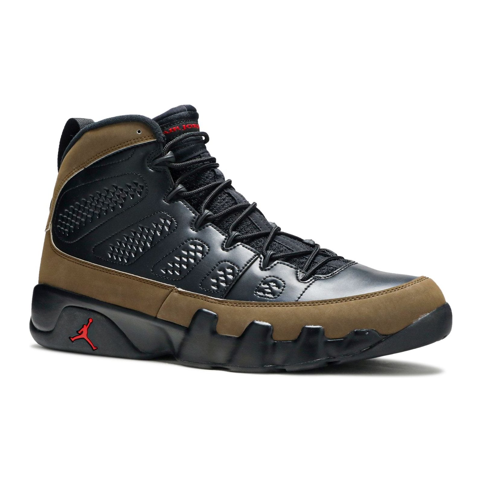 Nike Air Jordan 9 Retro Black/True Red-Light Olive
