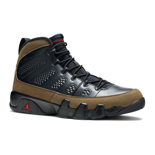 Nike Air Jordan 9 Retro Black/True Red-Light Olive