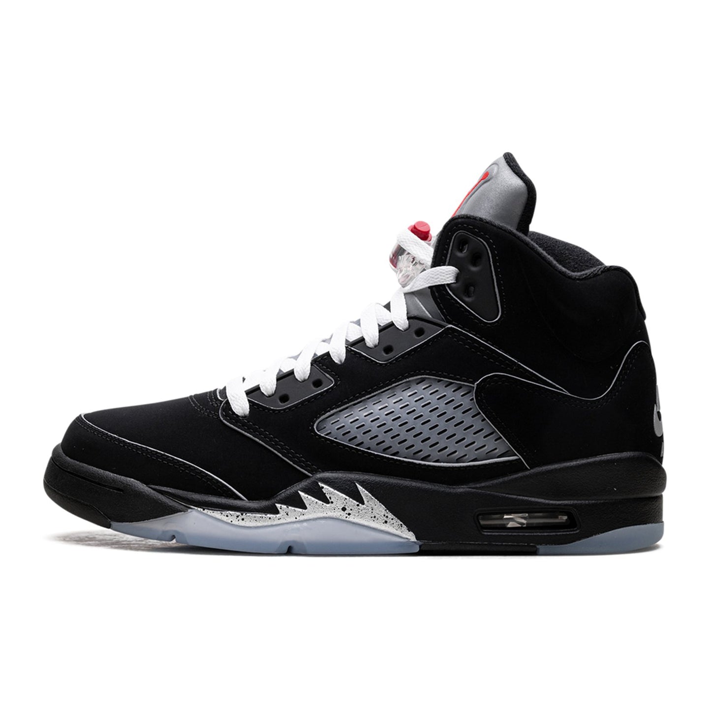 nike air jordan 5 retro og black metallic silver