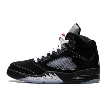 nike air jordan 5 retro og black metallic silver