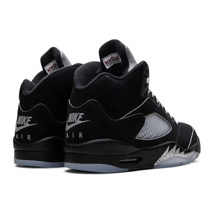 nike air jordan 5 retro og black metallic silver
