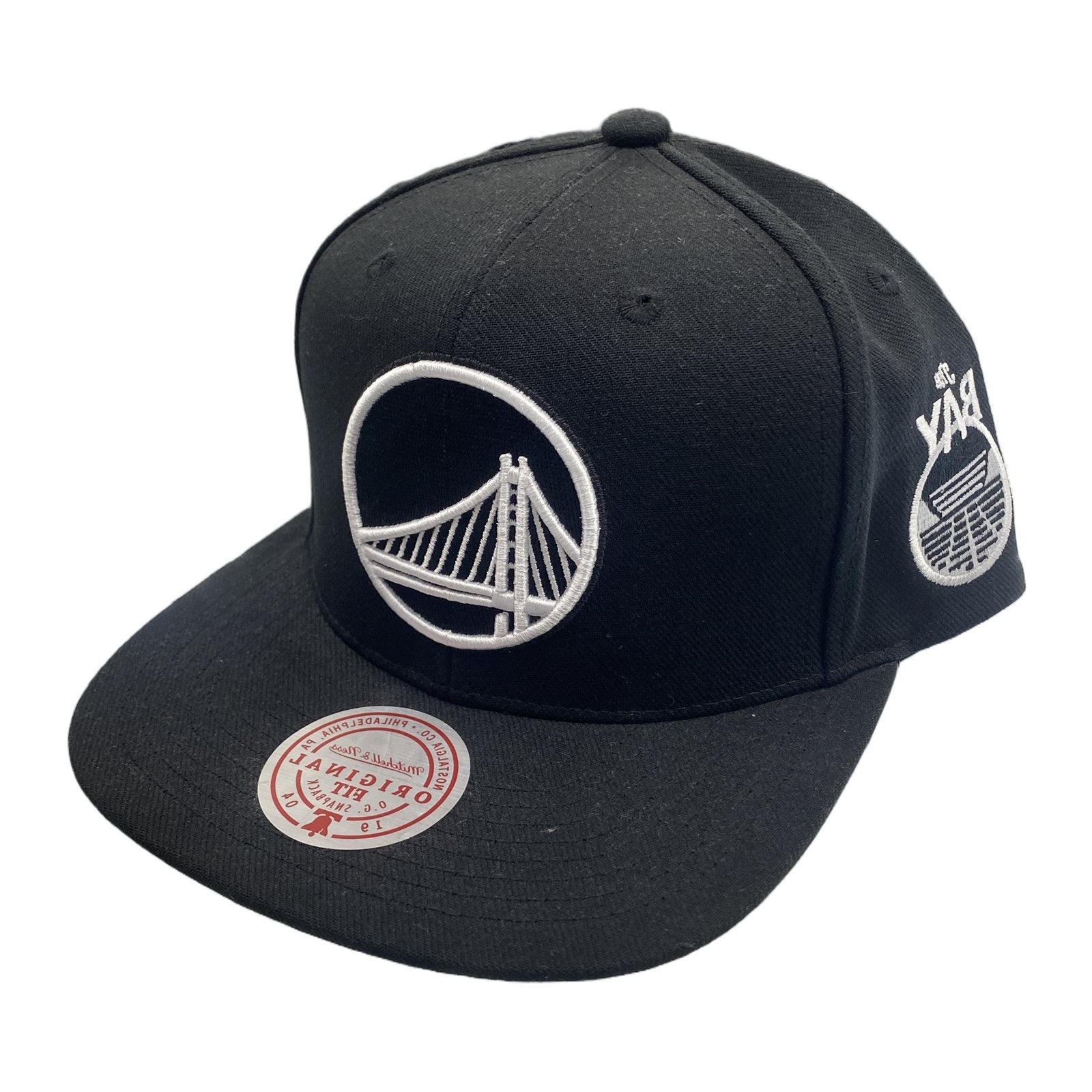 Mitchell & Ness Golden State Warriors Snapback — Black/White