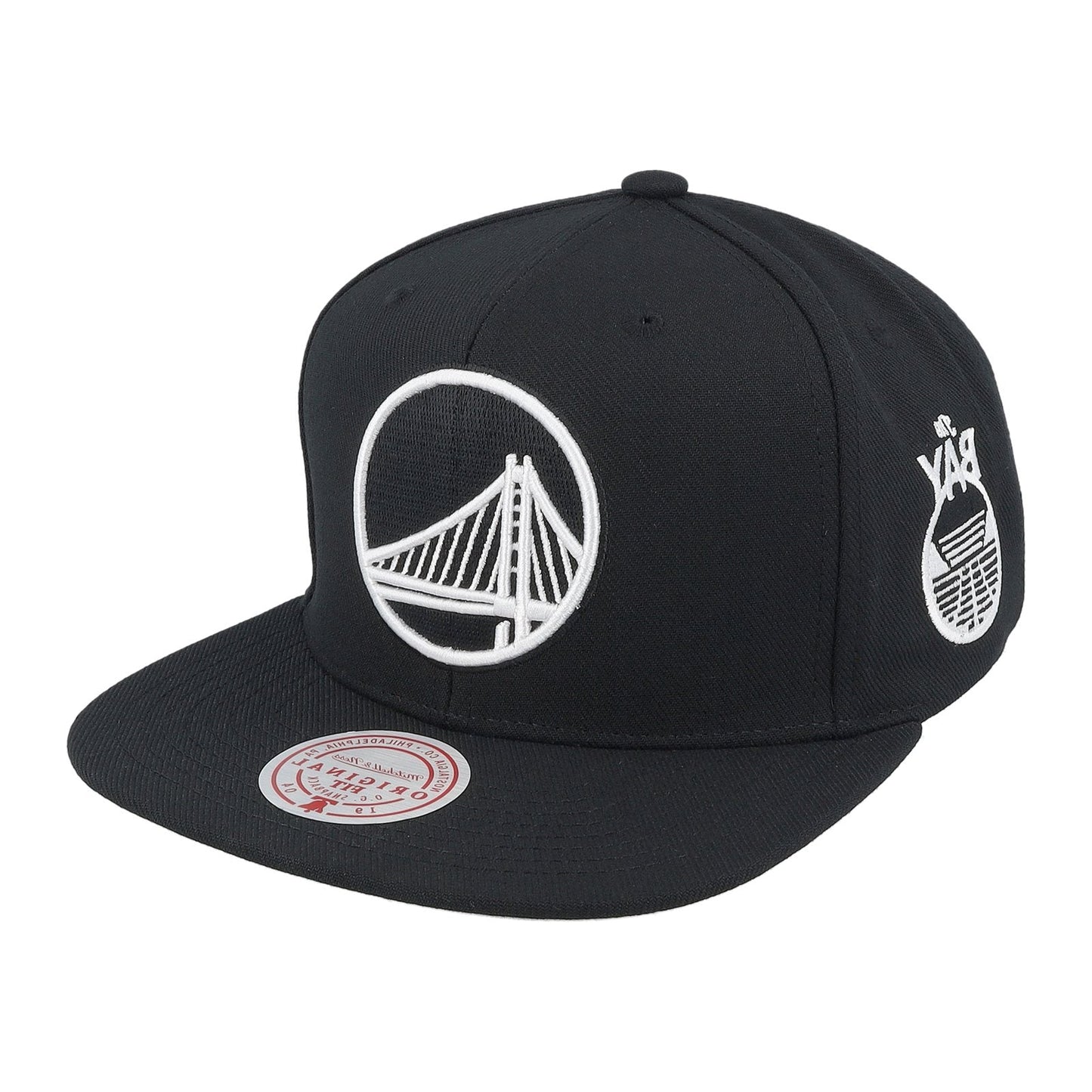 Mitchell & Ness Golden State Warriors Snapback — Black/White