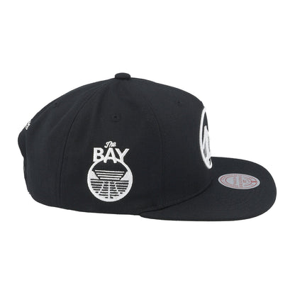 Mitchell & Ness Golden State Warriors Snapback — Black/White