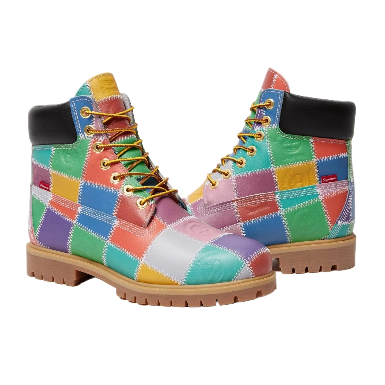 Supreme x Timberland 6-Inch Premium Waterproof Boot — Patchwork Multicolor