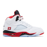 Nike Air Jordan 5 Retro OG "Fire Red" — White/Fire Red/Black