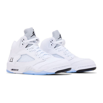 nike air jordan 5 retro og metallic silver