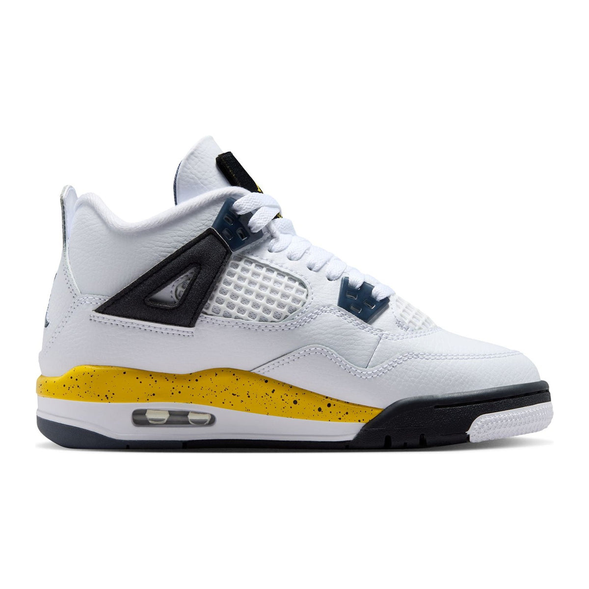 Nike Air Jordan 4 Retro (GS) "Rare Air Tour Yellow" — White/Black