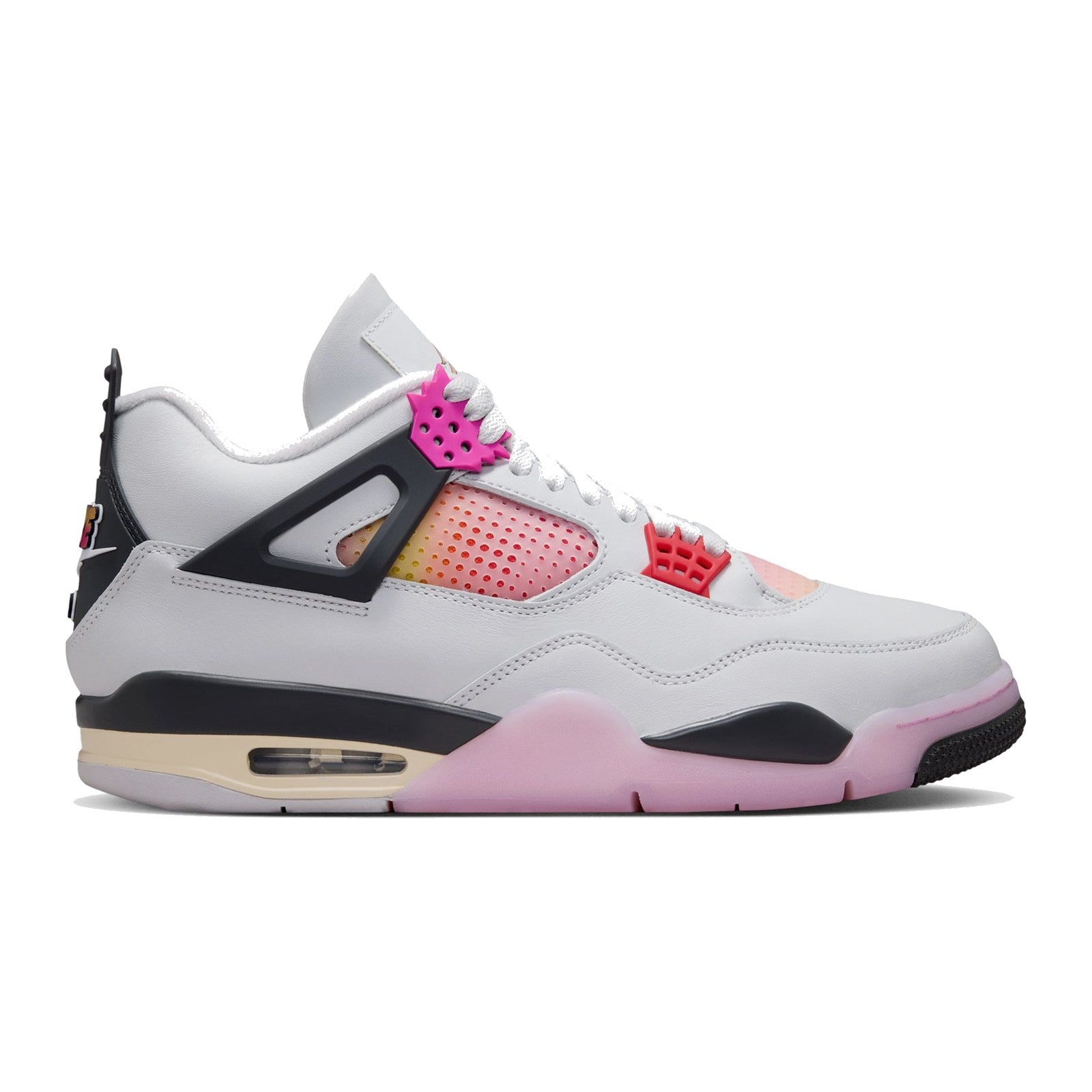 Nike Air Jordan 4 Retro Off White/Fire Pink-Anthracite