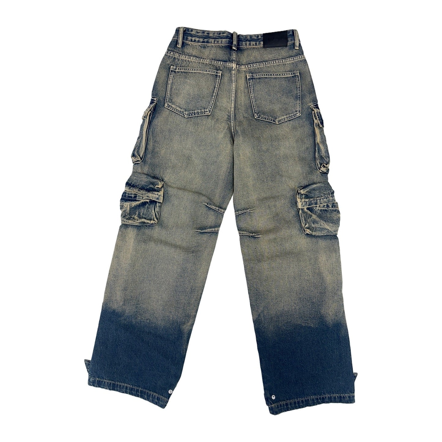 Politics "Cunningham 510" Baggy Cargo Denim — Tobacco Overdye