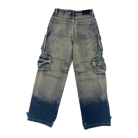 Politics "Cunningham 510" Baggy Cargo Denim — Tobacco Overdye