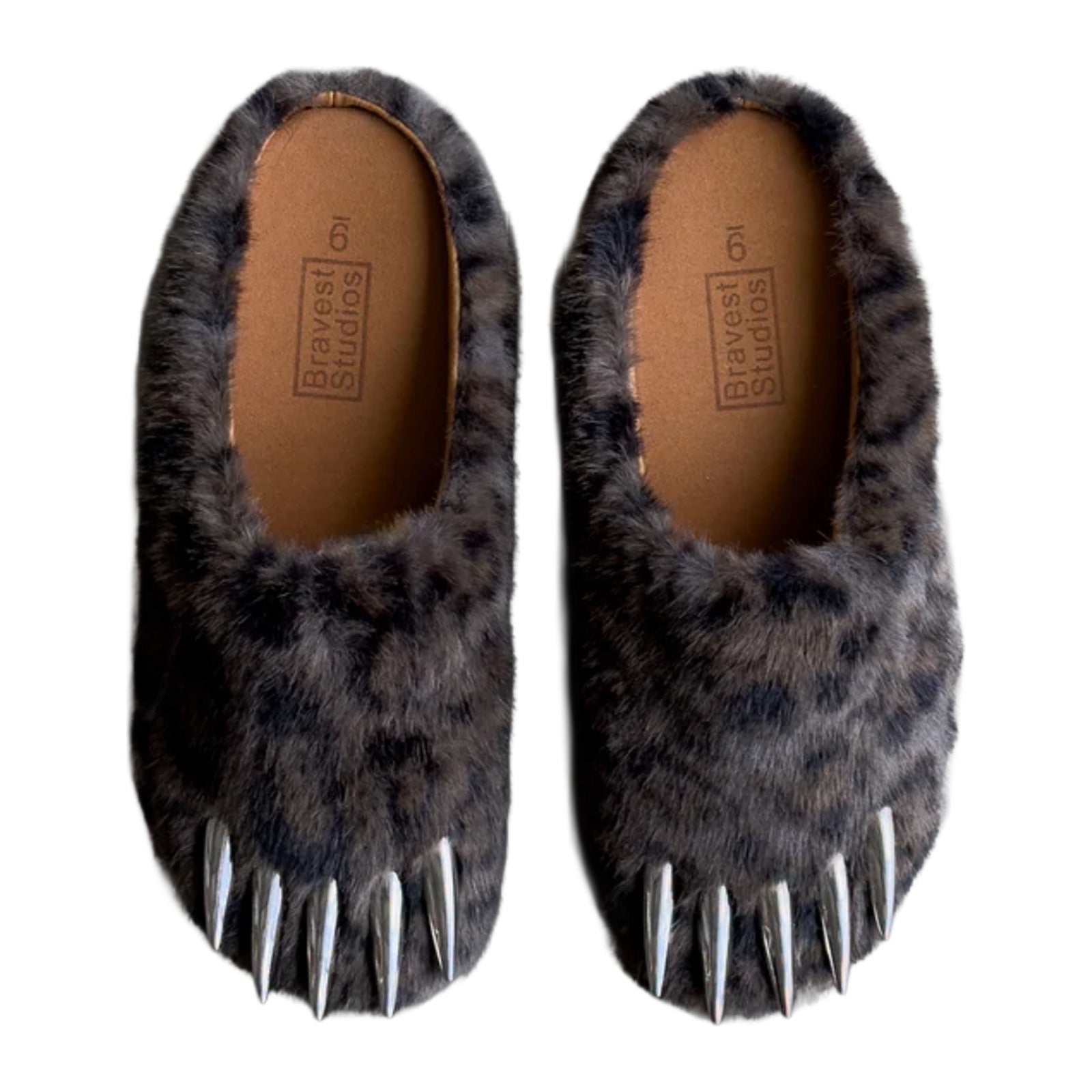 Bravest Studios Bear Claw Mules — Dark Leopard