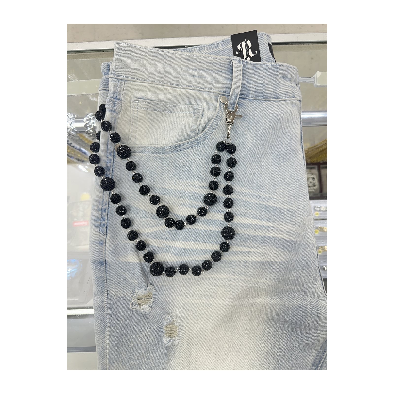 unbranded pants chain black black