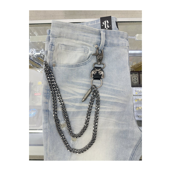 EAK Wallet Chain — Gunmetal/Pistol/Bullet
