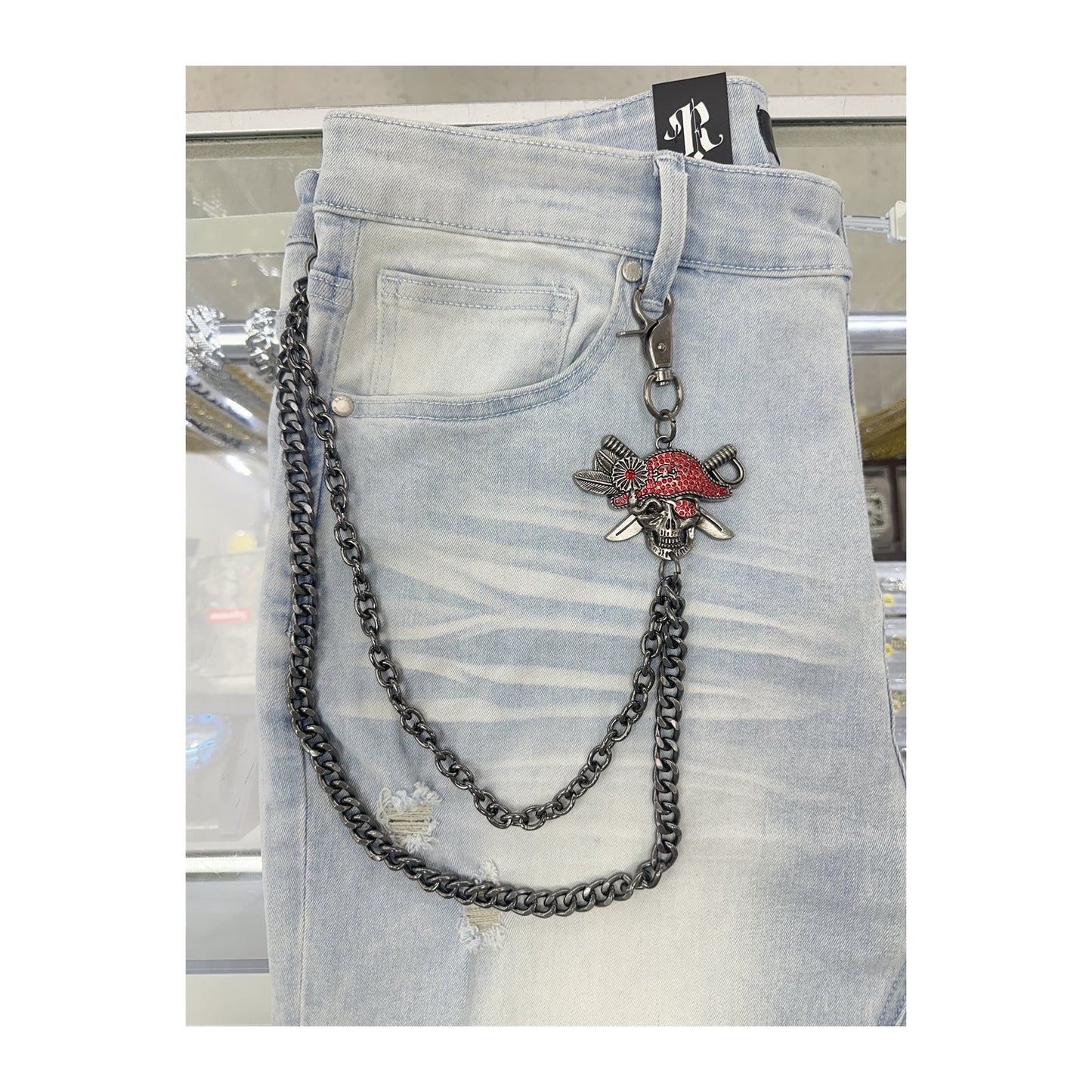unbranded pants chain gunmetal redpirate