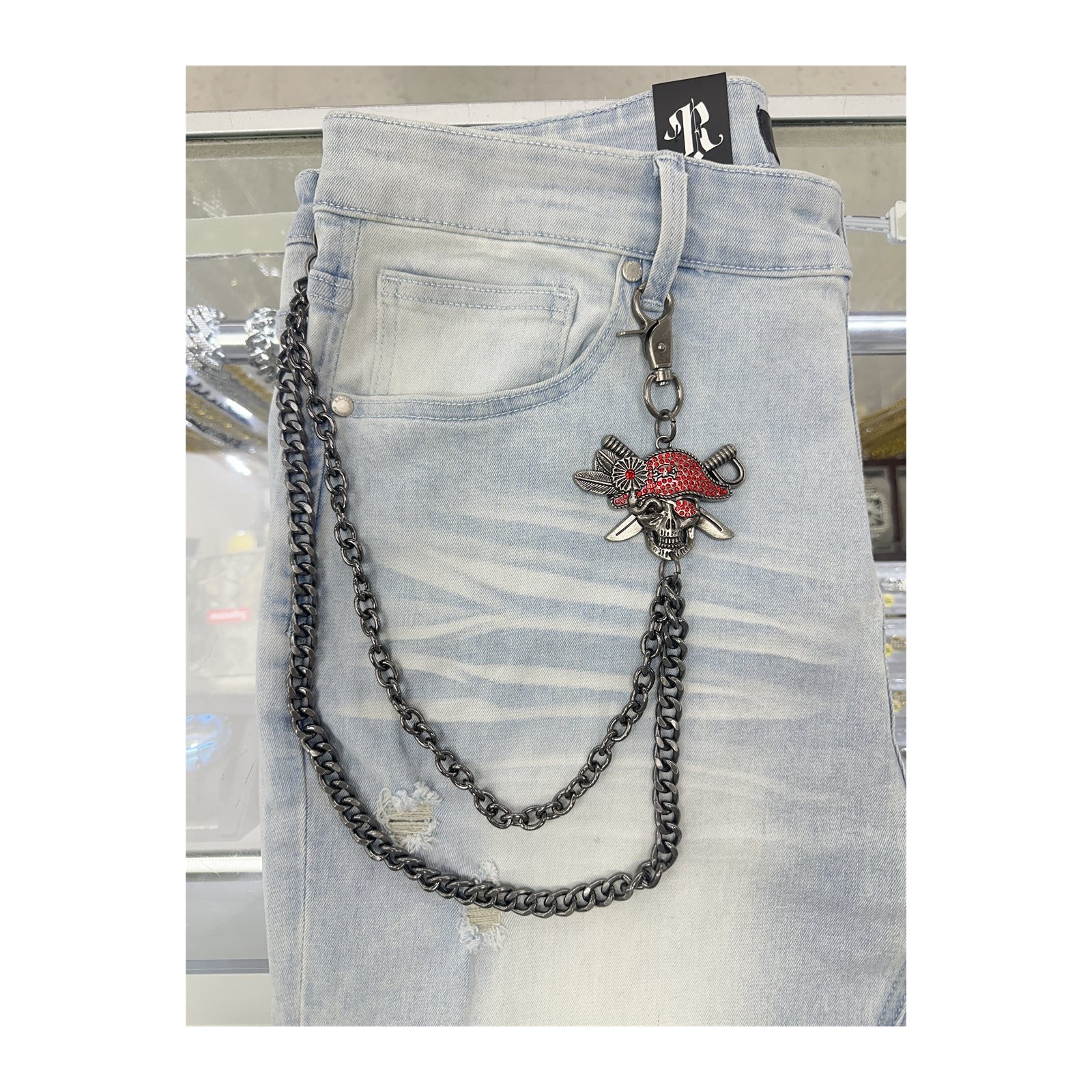 unbranded pants chain gunmetal redpirate
