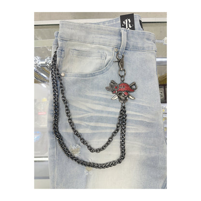 EAK Wallet Chain — Gunmetal/Redpirate